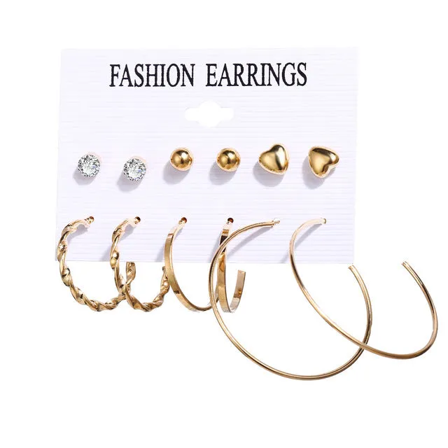 17KM Vintage Tassel Acrylic Earrings For Women Bohemian Earrings Set Big Dangle Drop Earring 2020 Brincos Female Fashion Jewelry