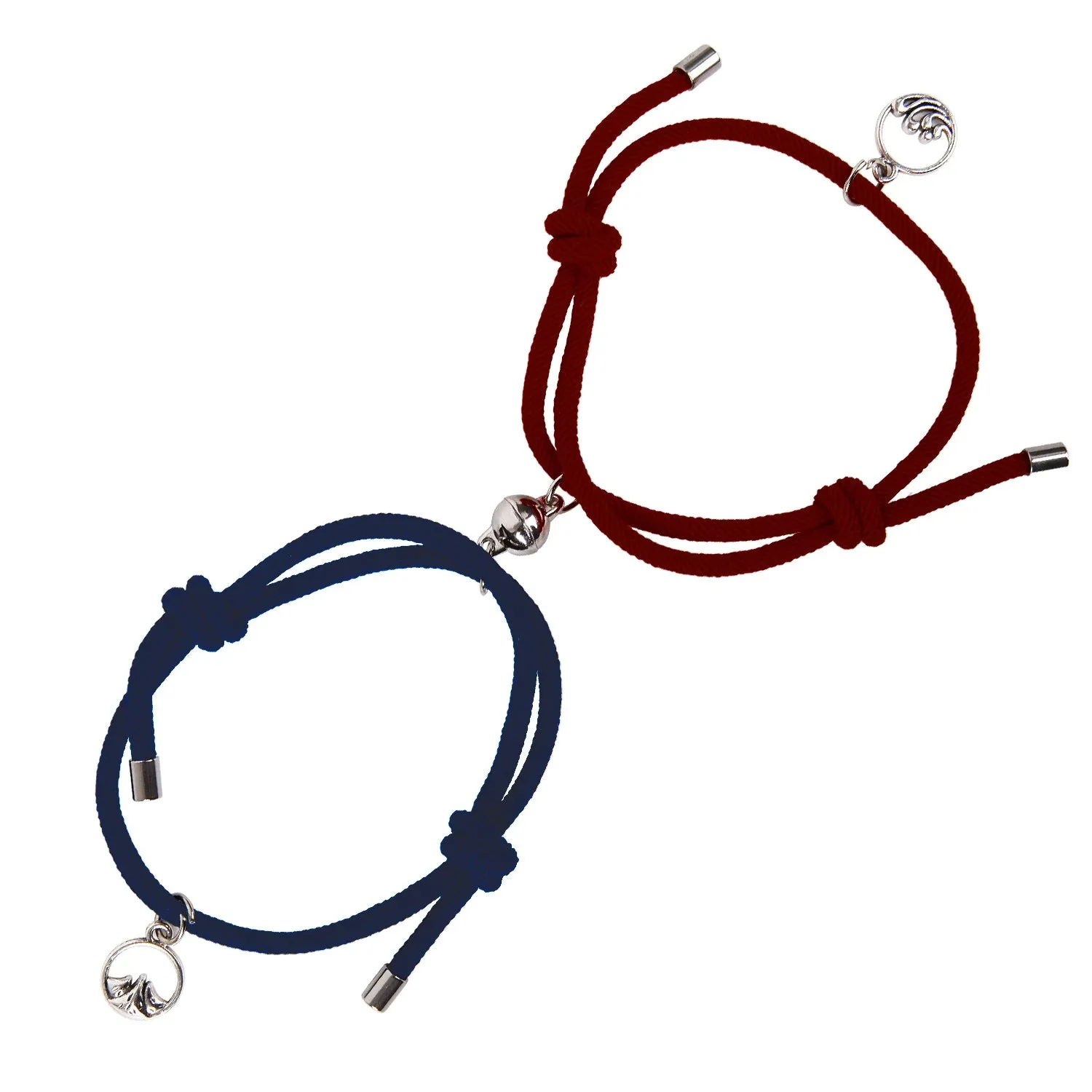 2 Pcs/set Couple Concentric Lock Bracelet Necklace A Pair of Trendy Brand Necklaces Female Bracelet Creative Male Key Interlock