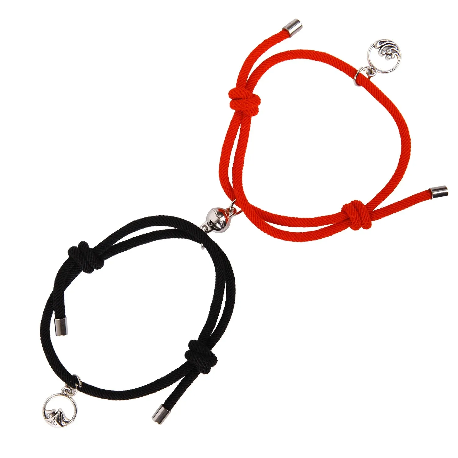 2 Pcs/set Couple Concentric Lock Bracelet Necklace A Pair of Trendy Brand Necklaces Female Bracelet Creative Male Key Interlock