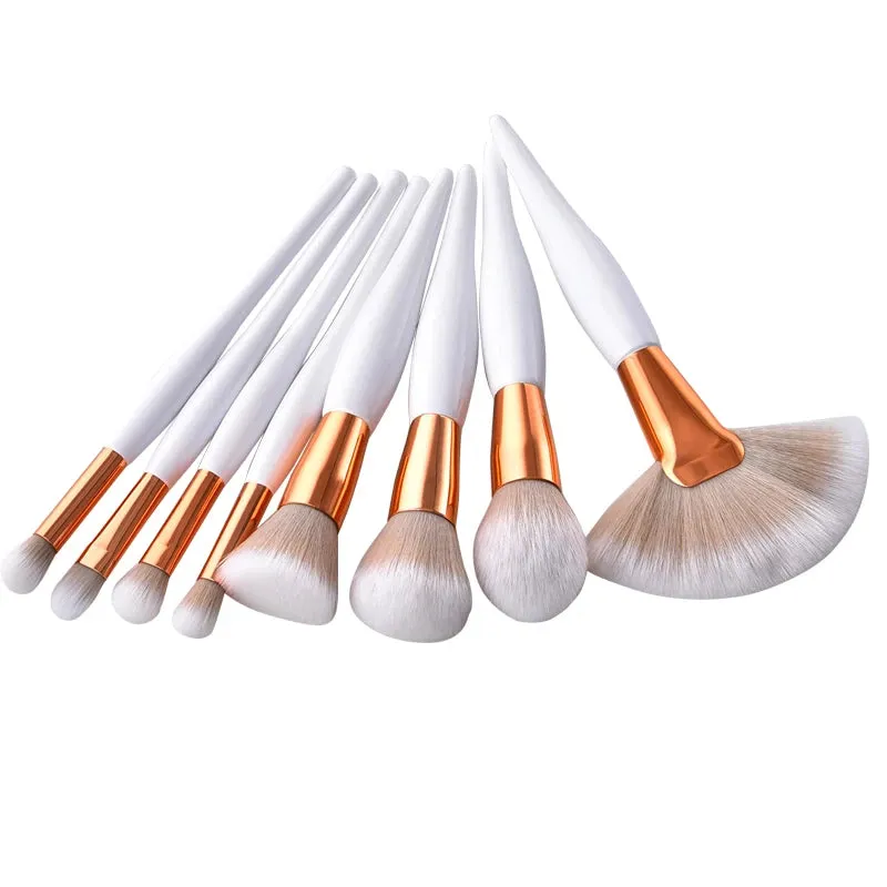 4/8Pcs professional loose powder makeup brushes foundation eyeshadow brush beauty make up brushes set blush fan brush tools