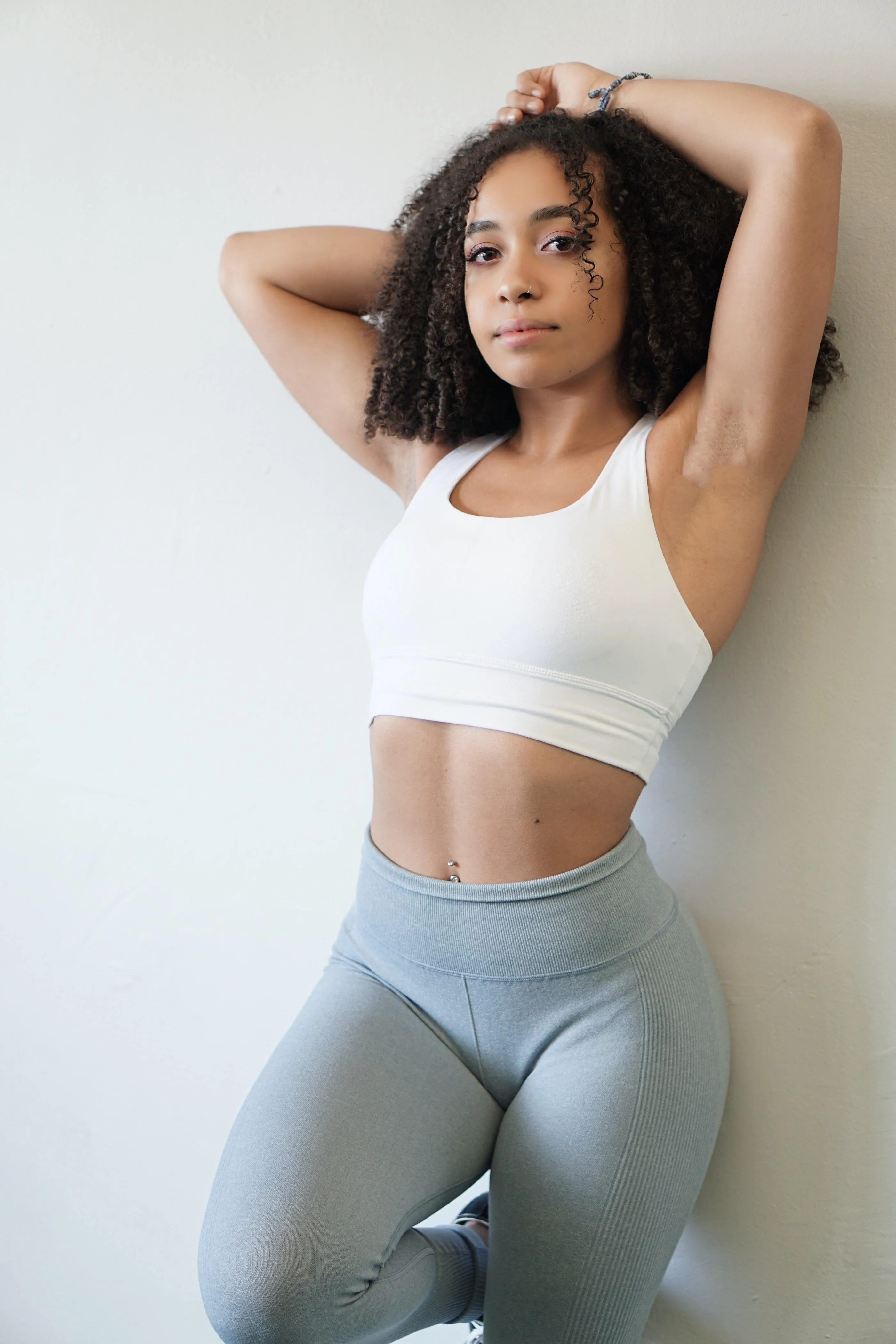 Amplify Sports Bra - Pearl White