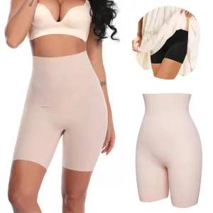 Anti Chafing Safety Pants Invisible Under Skirt Shorts Ladies Seamless Underwear Ultra Thin Woman High Waist Control Panties