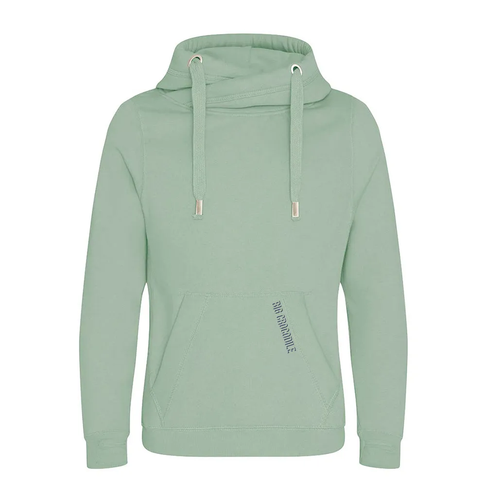 Cross Over Neck Hoodie