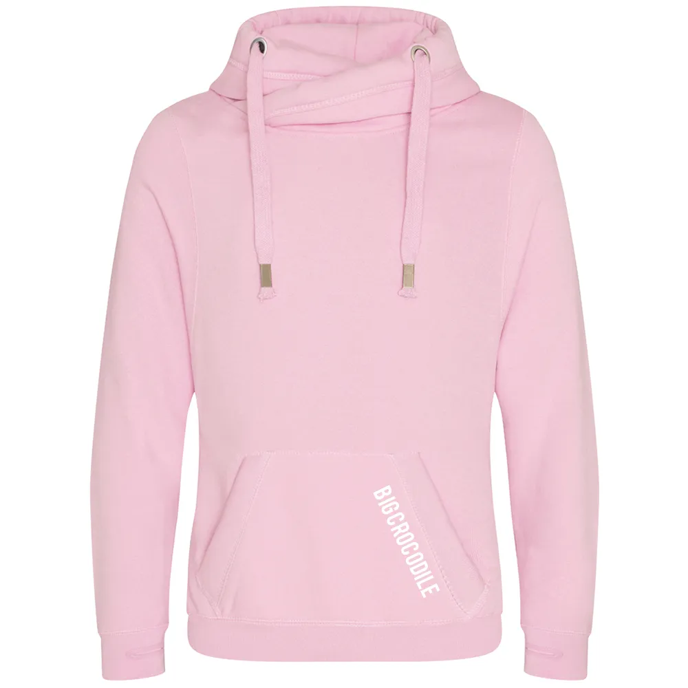 Cross Over Neck Hoodie