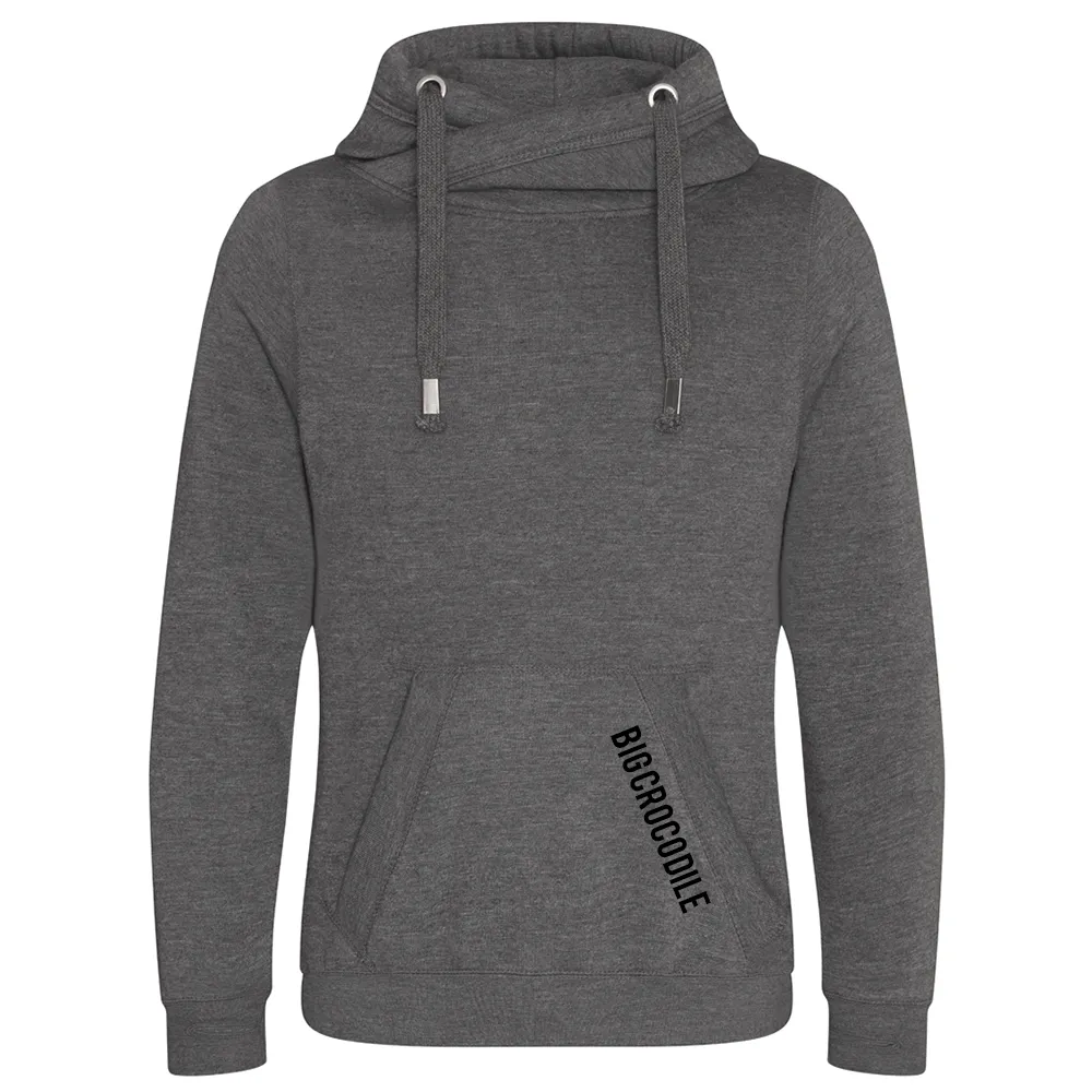 Cross Over Neck Hoodie