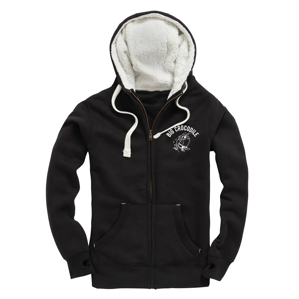 Fleece Lined Zip Up Hoodie - Choose your croc