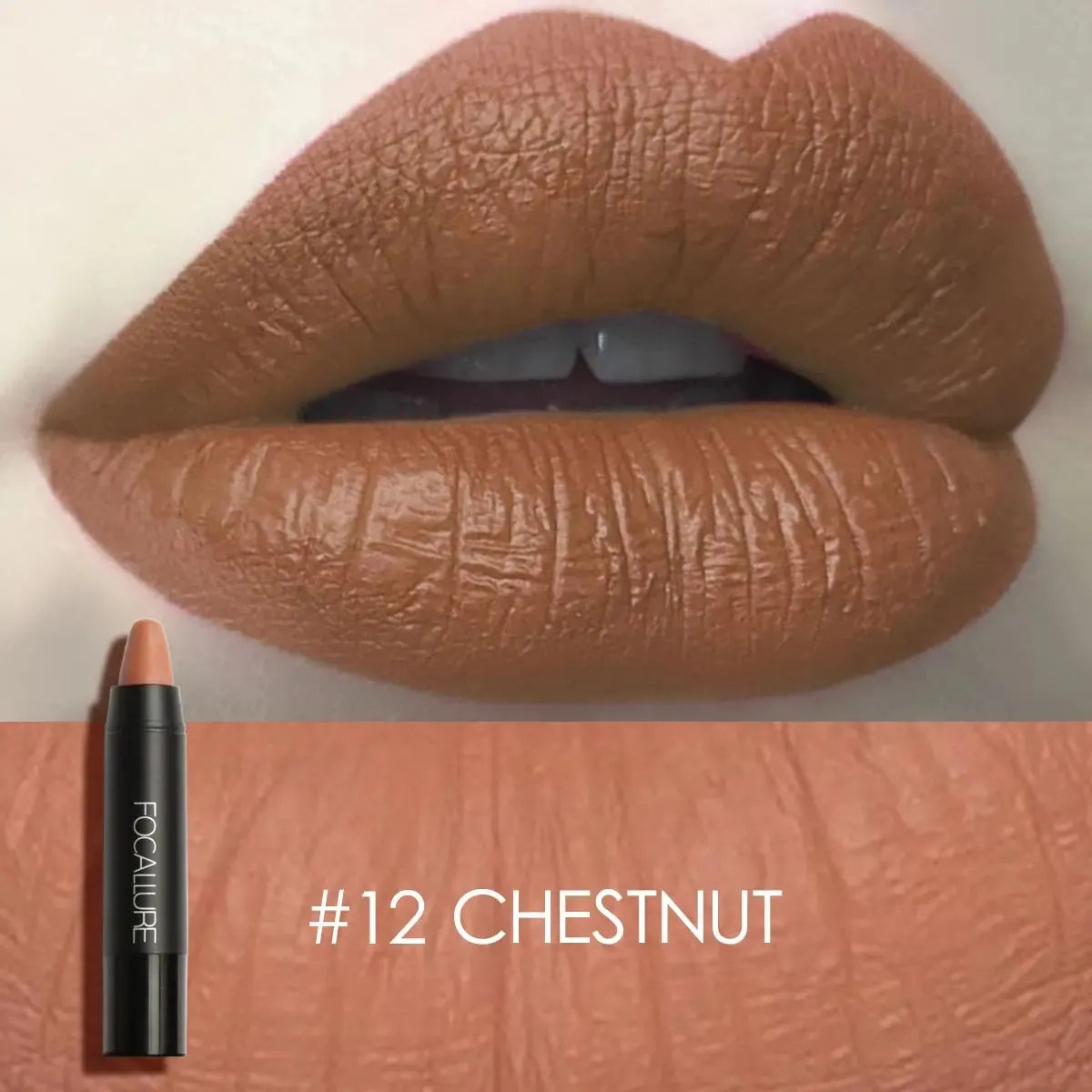 FOCALLURE 27 Colors Waterproof Matte Lipstick Shimmer Metal Moisturizing Long-lasting Lipbalm Lips Makeup Cosmetics for Women