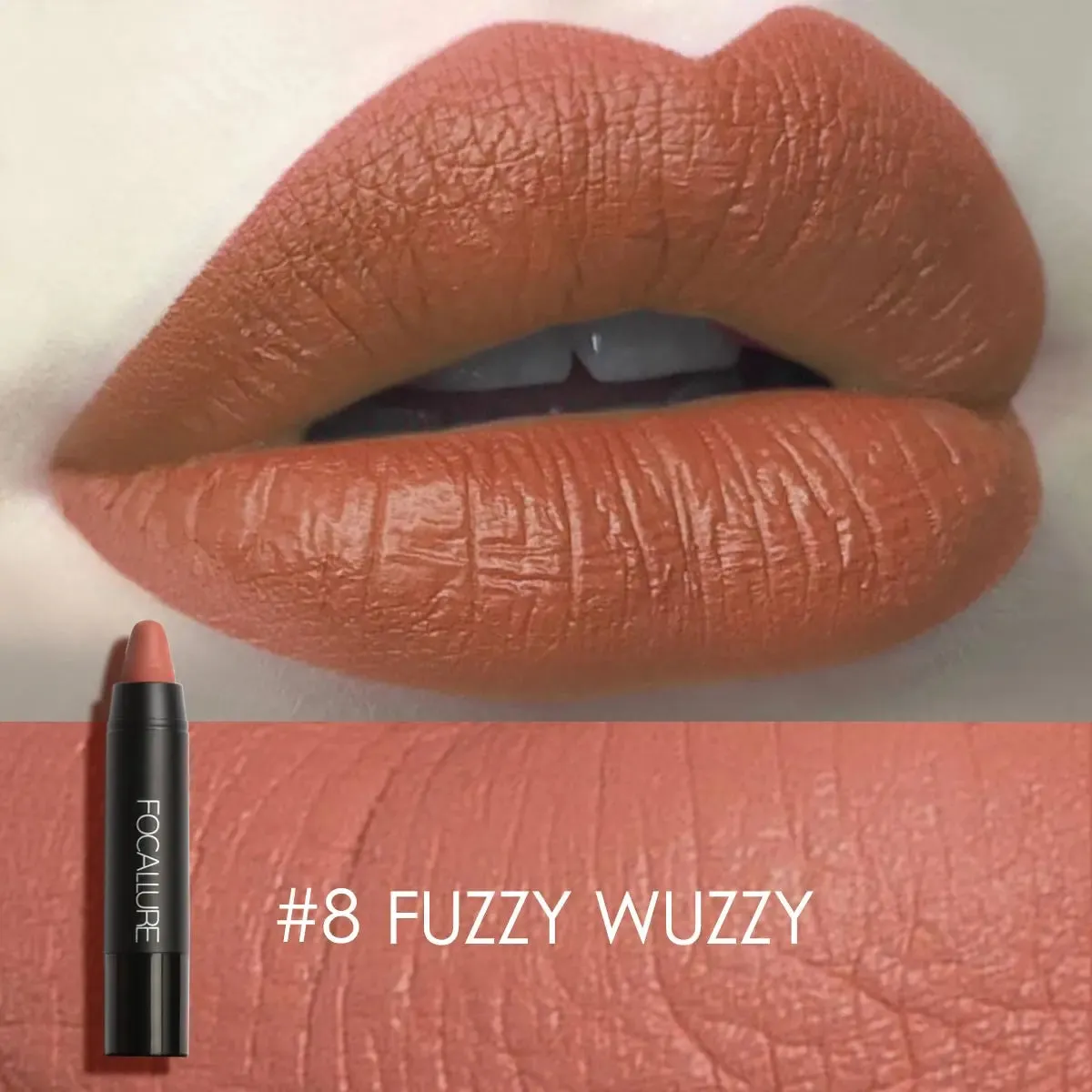 FOCALLURE 27 Colors Waterproof Matte Lipstick Shimmer Metal Moisturizing Long-lasting Lipbalm Lips Makeup Cosmetics for Women