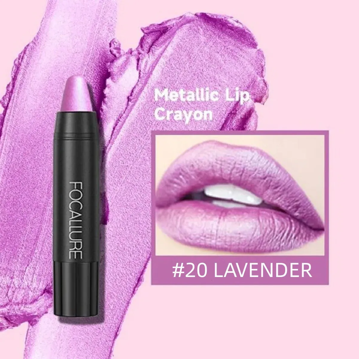 FOCALLURE 27 Colors Waterproof Matte Lipstick Shimmer Metal Moisturizing Long-lasting Lipbalm Lips Makeup Cosmetics for Women