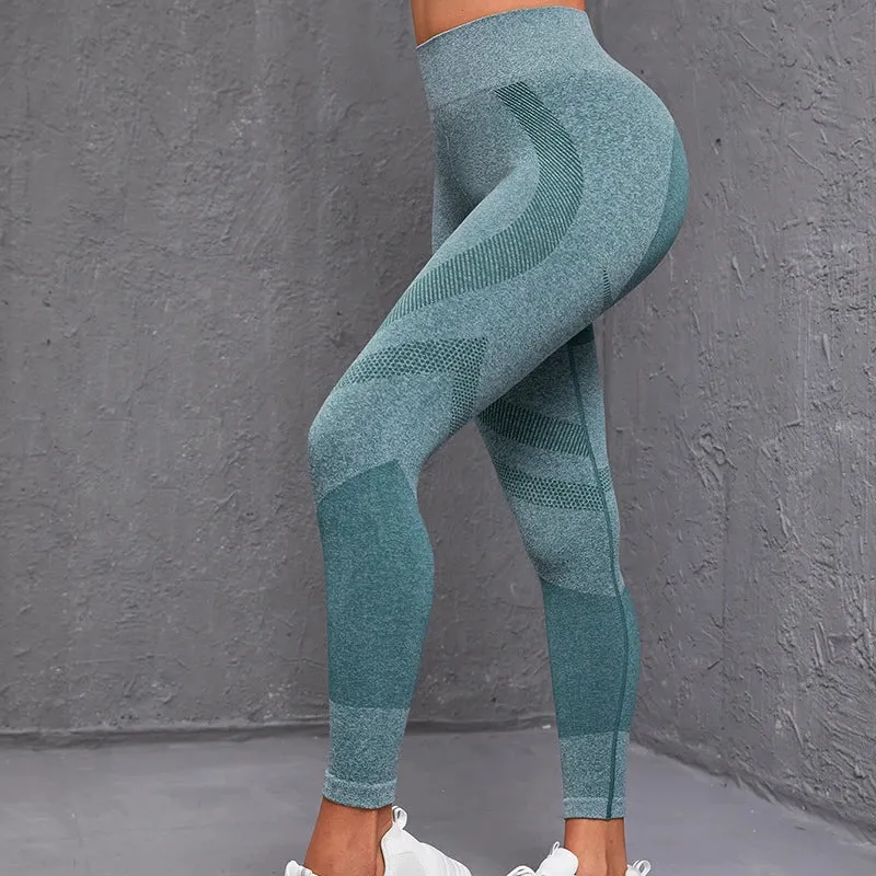 Hip Liftting Yoga Leggings Seamless Workout Leggings for Women High Waist Fashion Fitness Pants Gym Running Slim Elastic Ights