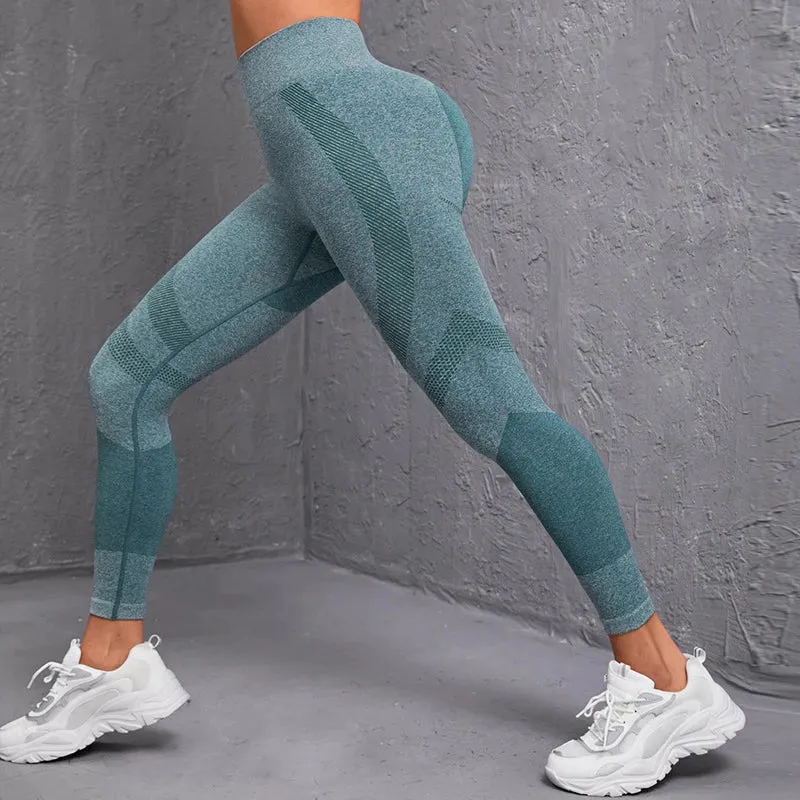 Hip Liftting Yoga Leggings Seamless Workout Leggings for Women High Waist Fashion Fitness Pants Gym Running Slim Elastic Ights