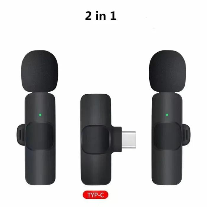 Lavalier Mini Microphone Wireless Audio Video Recording