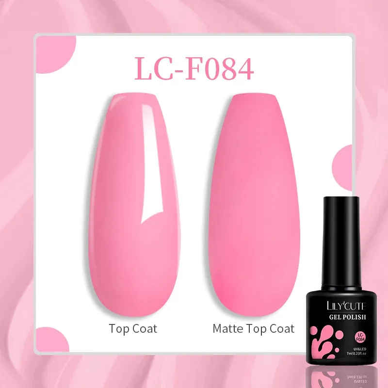 LILYCUTE 129 Colors 7ML Nail Gel Polish Nail Supplies Vernis Semi Permanent Nail Art Manicure Soak Off LED UV Gel Nail Varnishes