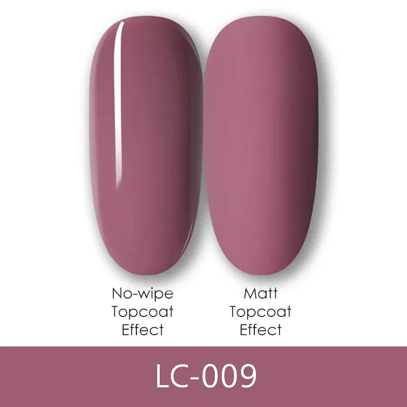 LILYCUTE Purple Serise UV Gel Nail Polish Nude Glitter Color Gel Semi Permanent Soak Off UV Gel For beginner Nail Art Varnish