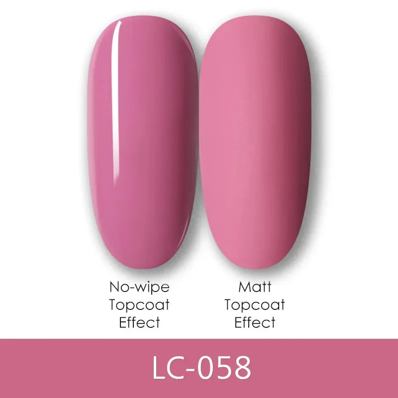 LILYCUTE Purple Serise UV Gel Nail Polish Nude Glitter Color Gel Semi Permanent Soak Off UV Gel For beginner Nail Art Varnish