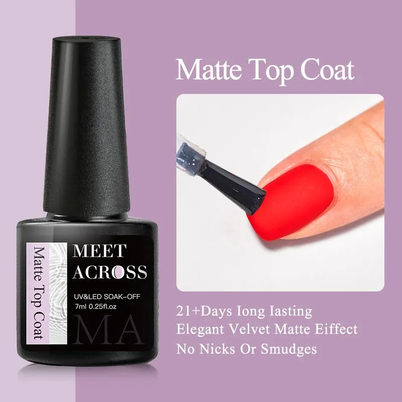 MEET ACROSS 8ml Glitter Extension Gel Nail Polish Nude Pink Gold Foils Effect Semi Permanent UV Gel Varnishes Nails Art Manicure