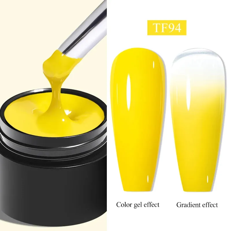 MEET ACROSS 8ml Macaron Glitter Sequins Nail Gel Polish Colorful Love Heart Irregular Shaped Sequins Nail Art Gel Varnishes DIY