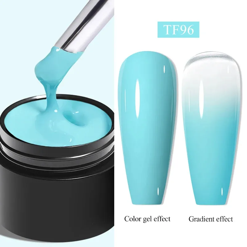 MEET ACROSS 8ml Macaron Glitter Sequins Nail Gel Polish Colorful Love Heart Irregular Shaped Sequins Nail Art Gel Varnishes DIY
