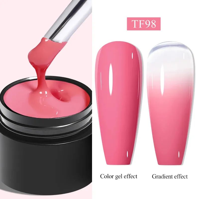 MEET ACROSS 8ml Macaron Glitter Sequins Nail Gel Polish Colorful Love Heart Irregular Shaped Sequins Nail Art Gel Varnishes DIY