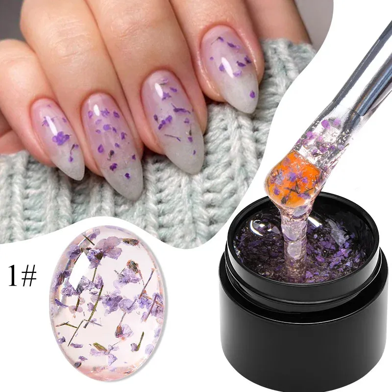 MEET ACROSS 8ml Macaron Glitter Sequins Nail Gel Polish Colorful Love Heart Irregular Shaped Sequins Nail Art Gel Varnishes DIY