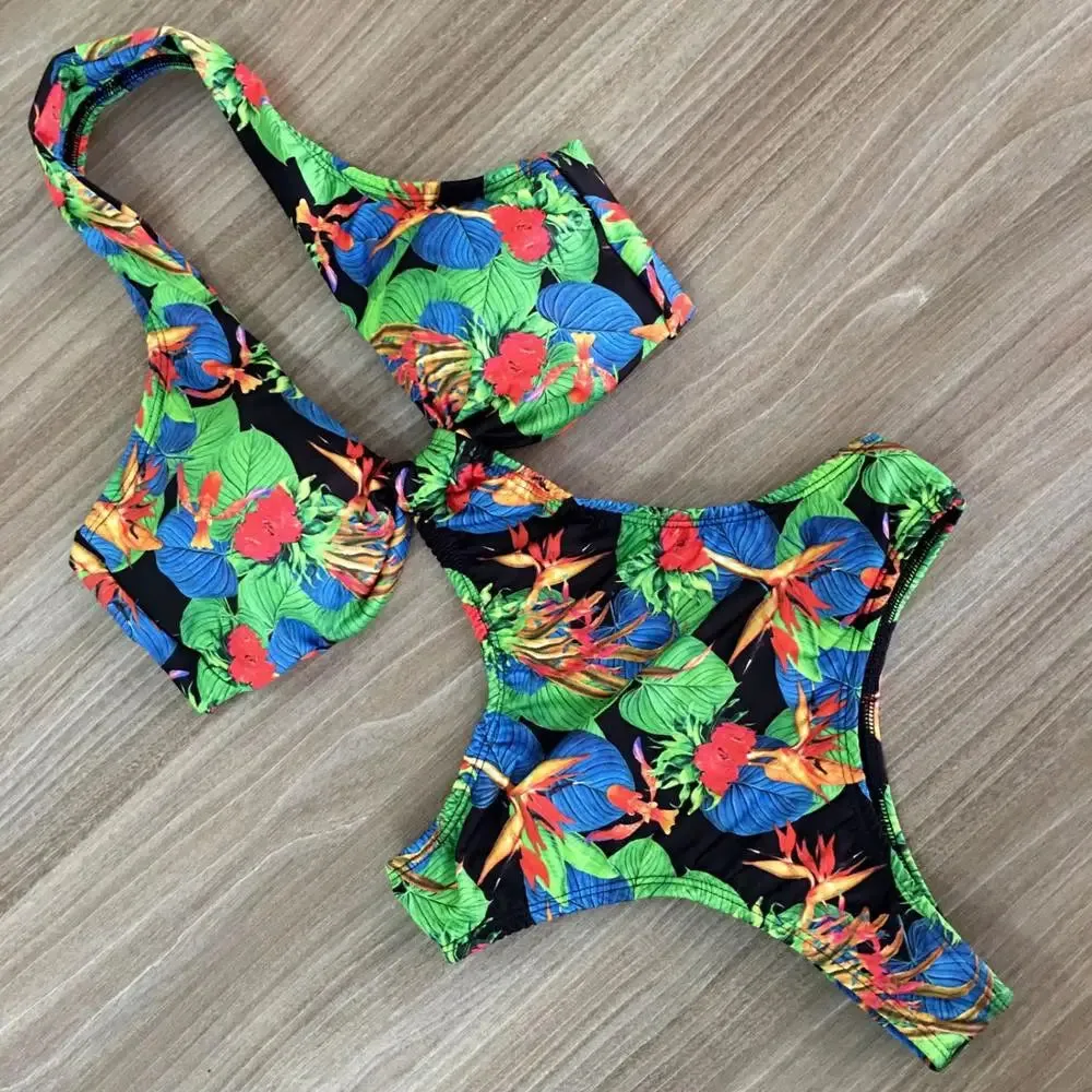 Melphieer 2019 Sexy Monokini Backless Swimsuit Lady Bodysuit Bathing Suit Monokinis Swimwear Women One Piece Swimsuit Bather XXL