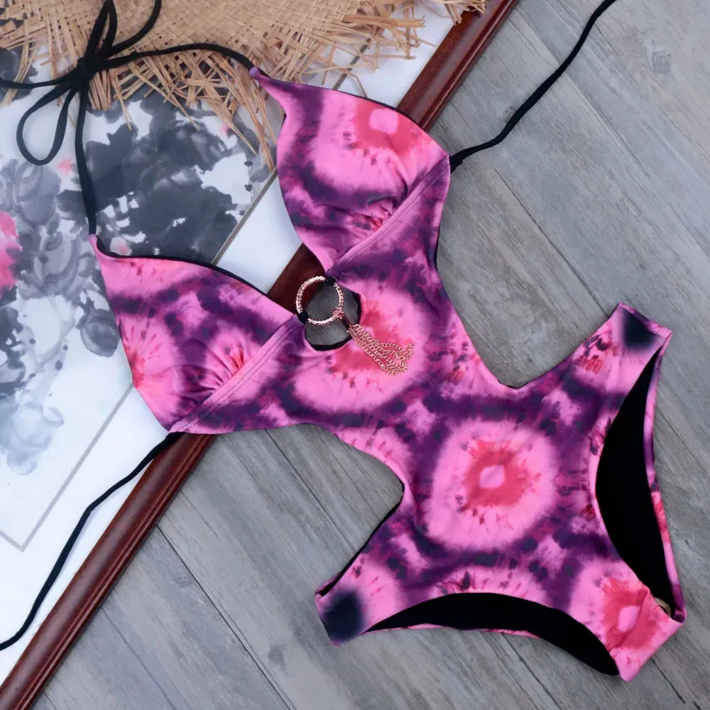 Melphieer 2019 Sexy Monokini Backless Swimsuit Lady Bodysuit Bathing Suit Monokinis Swimwear Women One Piece Swimsuit Bather XXL