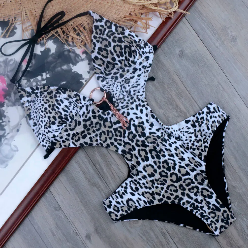 Melphieer 2019 Sexy Monokini Backless Swimsuit Lady Bodysuit Bathing Suit Monokinis Swimwear Women One Piece Swimsuit Bather XXL