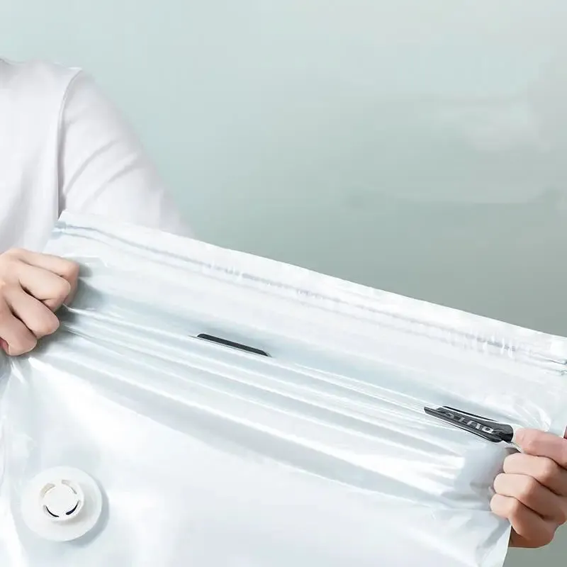 Plastic Storage Vaccum Bags for Storing Clothes blankets and Travel Accessories