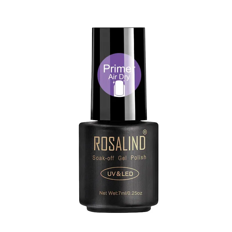 ROSALIND 7ml Gel Nail Polish Glass Bottle Matt Top Base Soak Off UV LED Nail Lacquer Rainbow Color Gel Varnish Semi Permanent