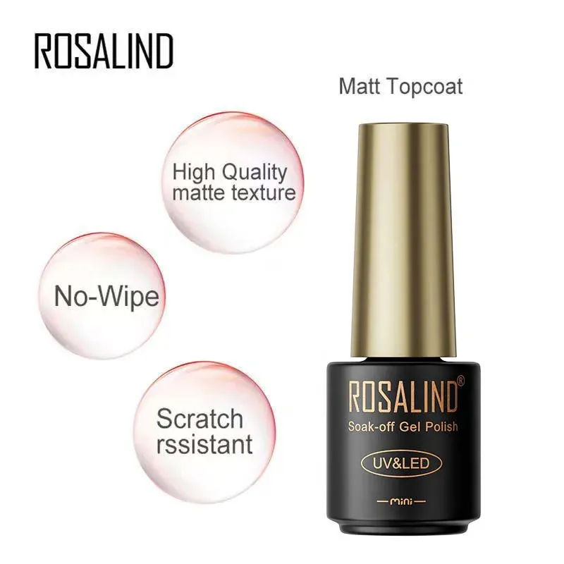 ROSALIND Nail Polish Varnish hybrid Red Series Nail Art Vernis Semi Permanent  Base Top Coat UV LED Soff Off Gel nail polish