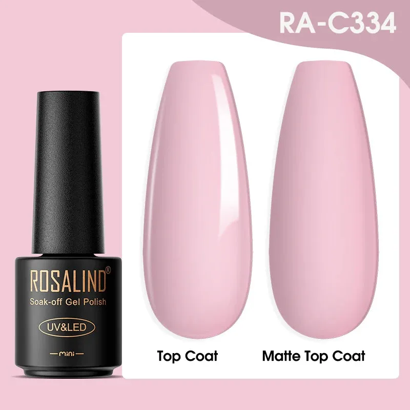 ROSALIND Nail Polish Varnish hybrid Red Series Nail Art Vernis Semi Permanent  Base Top Coat UV LED Soff Off Gel nail polish