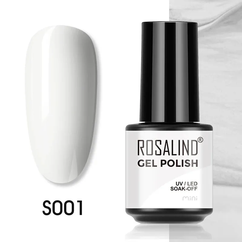 ROSALIND Nail Polish Varnish hybrid Red Series Nail Art Vernis Semi Permanent  Base Top Coat UV LED Soff Off Gel nail polish