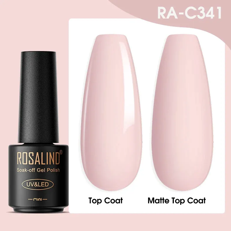ROSALIND Nail Polish Varnish hybrid Red Series Nail Art Vernis Semi Permanent  Base Top Coat UV LED Soff Off Gel nail polish