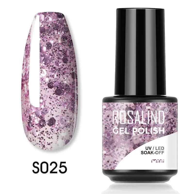 ROSALIND Nail Polish Varnish hybrid Red Series Nail Art Vernis Semi Permanent  Base Top Coat UV LED Soff Off Gel nail polish