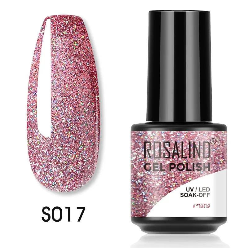 ROSALIND Nail Polish Varnish hybrid Red Series Nail Art Vernis Semi Permanent  Base Top Coat UV LED Soff Off Gel nail polish