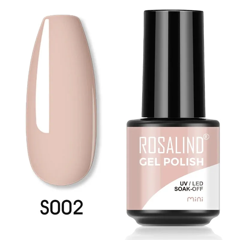 ROSALIND Nail Polish Varnish hybrid Red Series Nail Art Vernis Semi Permanent  Base Top Coat UV LED Soff Off Gel nail polish
