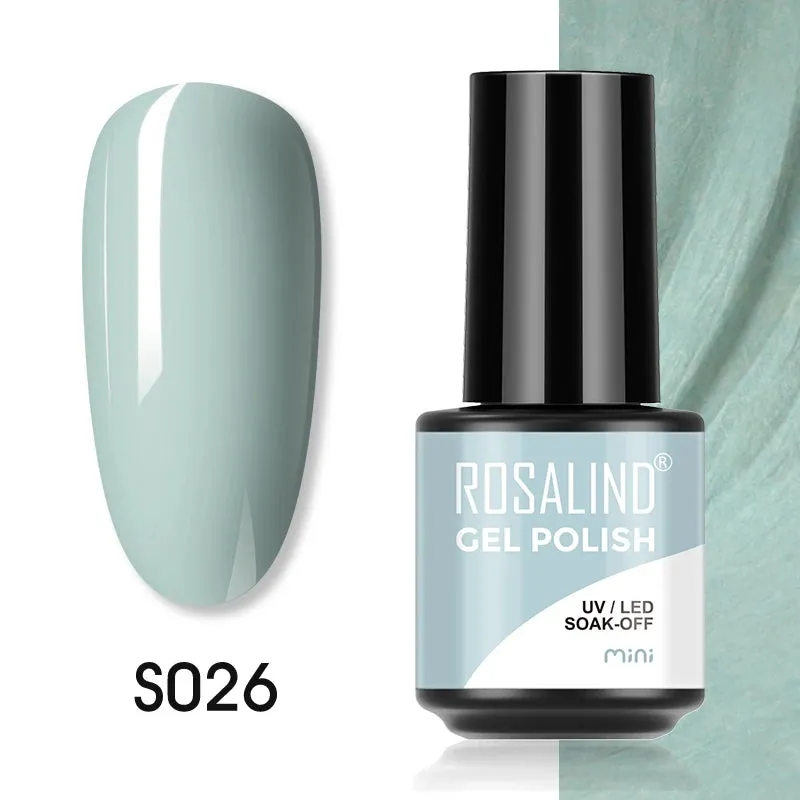 ROSALIND Nail Polish Varnish hybrid Red Series Nail Art Vernis Semi Permanent  Base Top Coat UV LED Soff Off Gel nail polish
