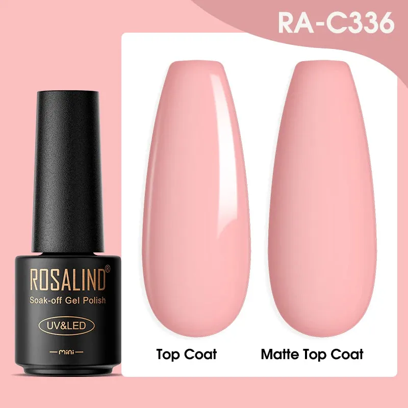 ROSALIND Nail Polish Varnish hybrid Red Series Nail Art Vernis Semi Permanent  Base Top Coat UV LED Soff Off Gel nail polish