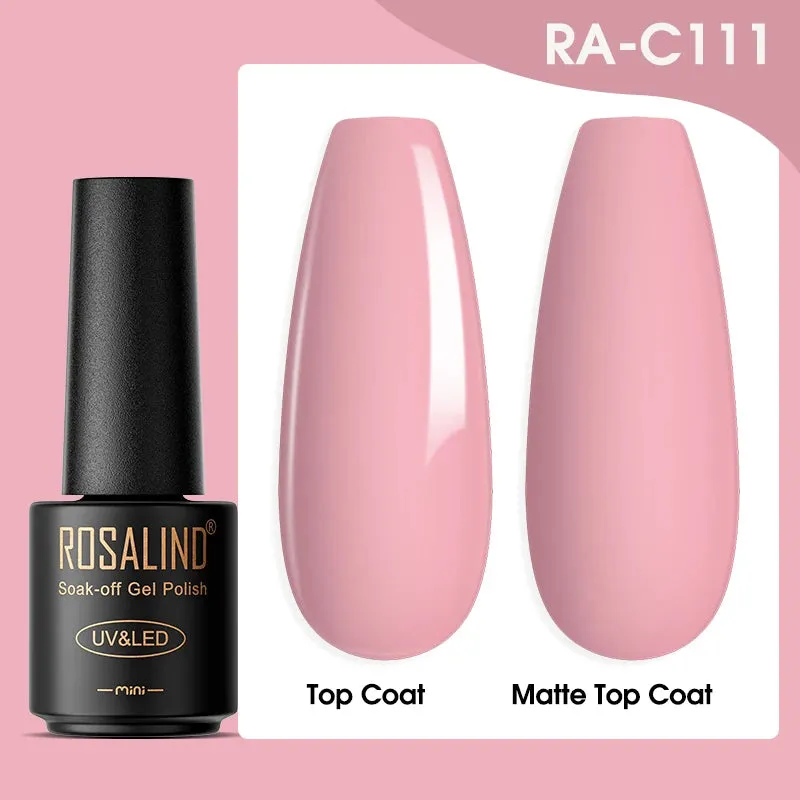 ROSALIND Nail Polish Varnish hybrid Red Series Nail Art Vernis Semi Permanent  Base Top Coat UV LED Soff Off Gel nail polish