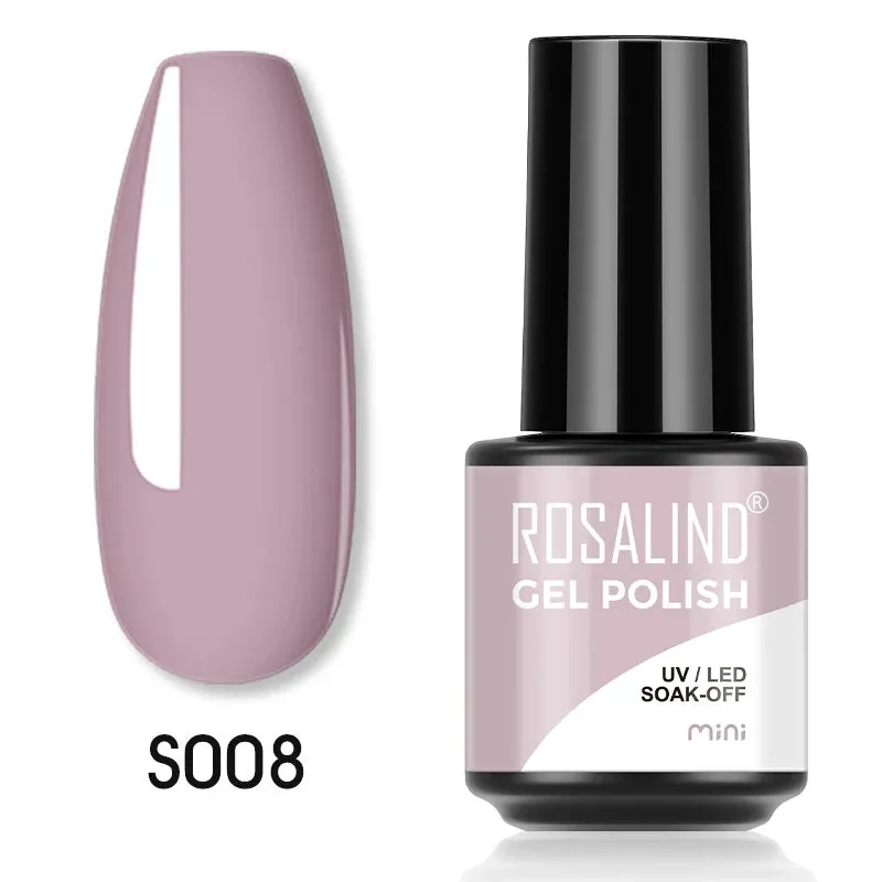 ROSALIND Nail Polish Varnish hybrid Red Series Nail Art Vernis Semi Permanent  Base Top Coat UV LED Soff Off Gel nail polish