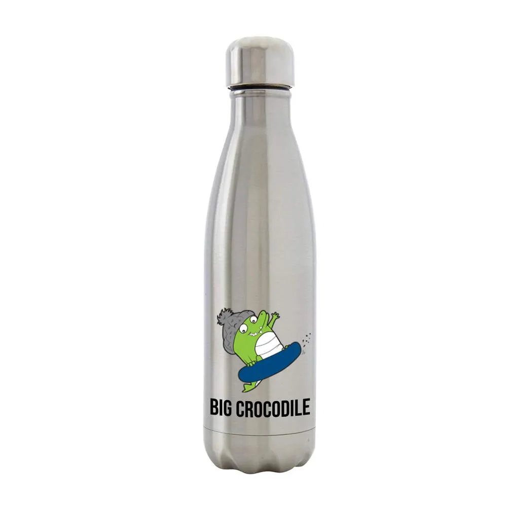 Silver Metal Bottle - Choose your Croc