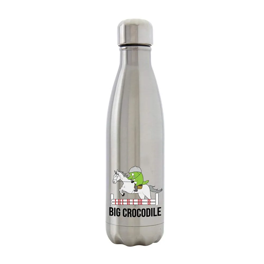 Silver Metal Bottle - Choose your Croc