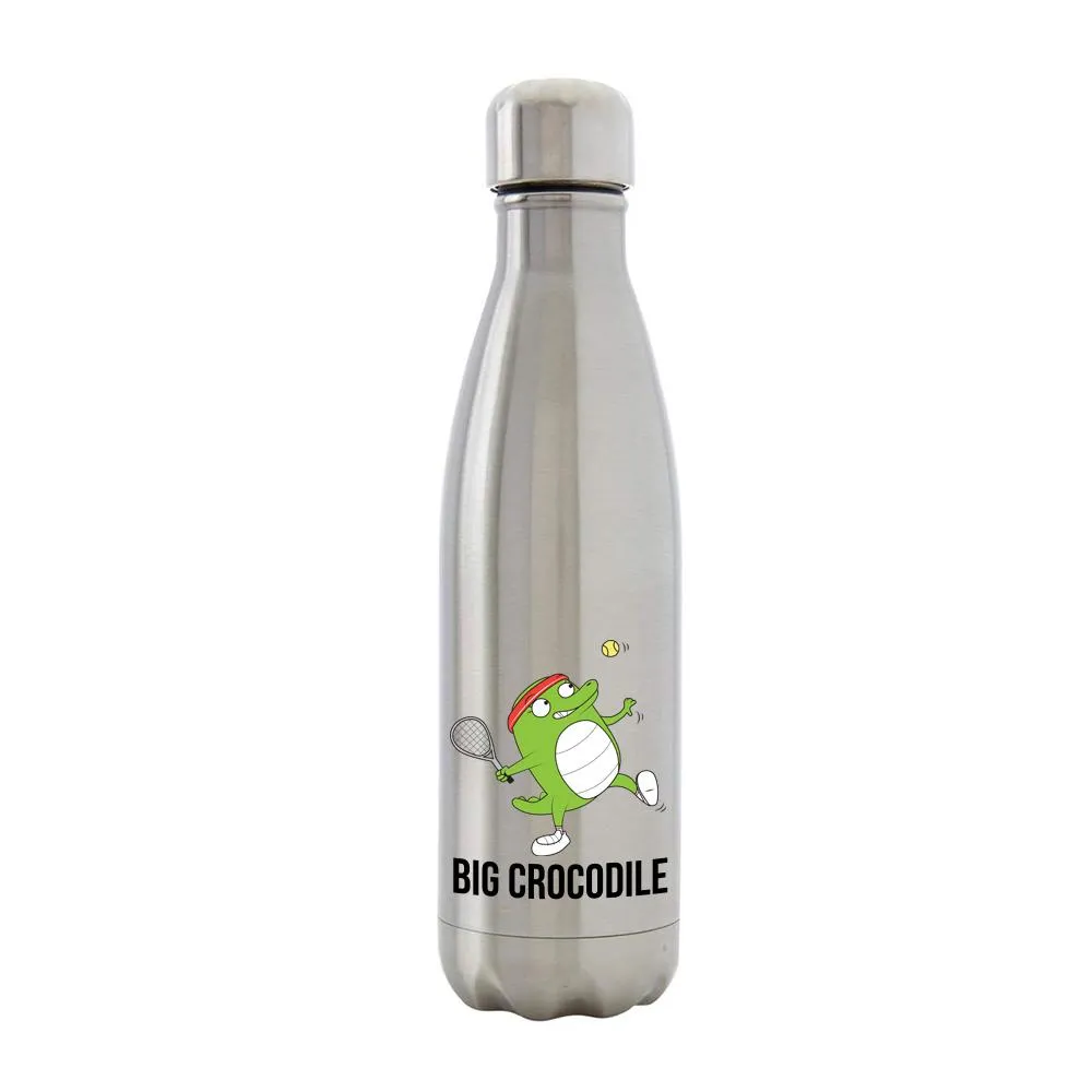 Silver Metal Bottle - Choose your Croc