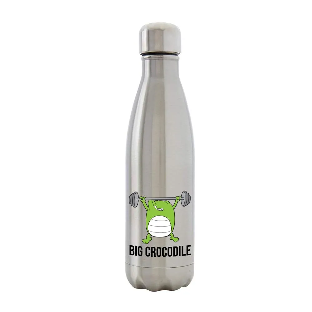 Silver Metal Bottle - Choose your Croc