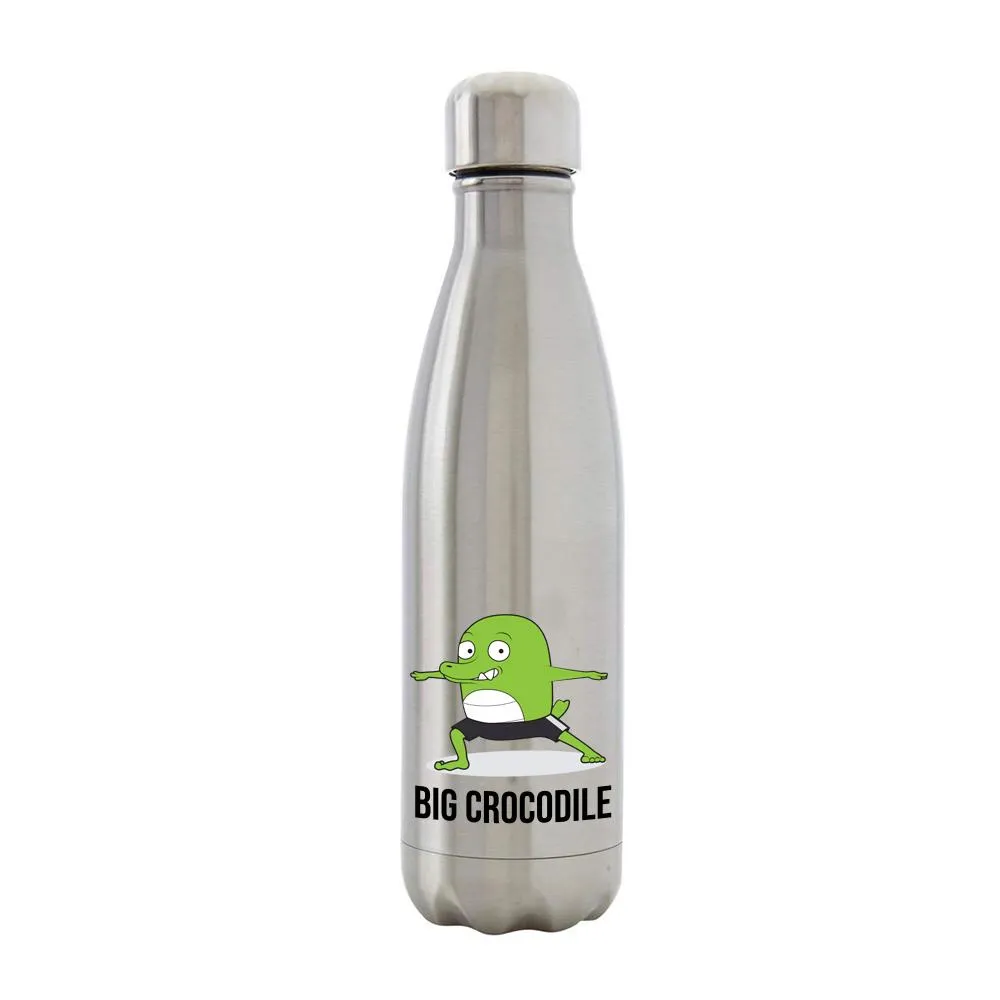Silver Metal Bottle - Choose your Croc