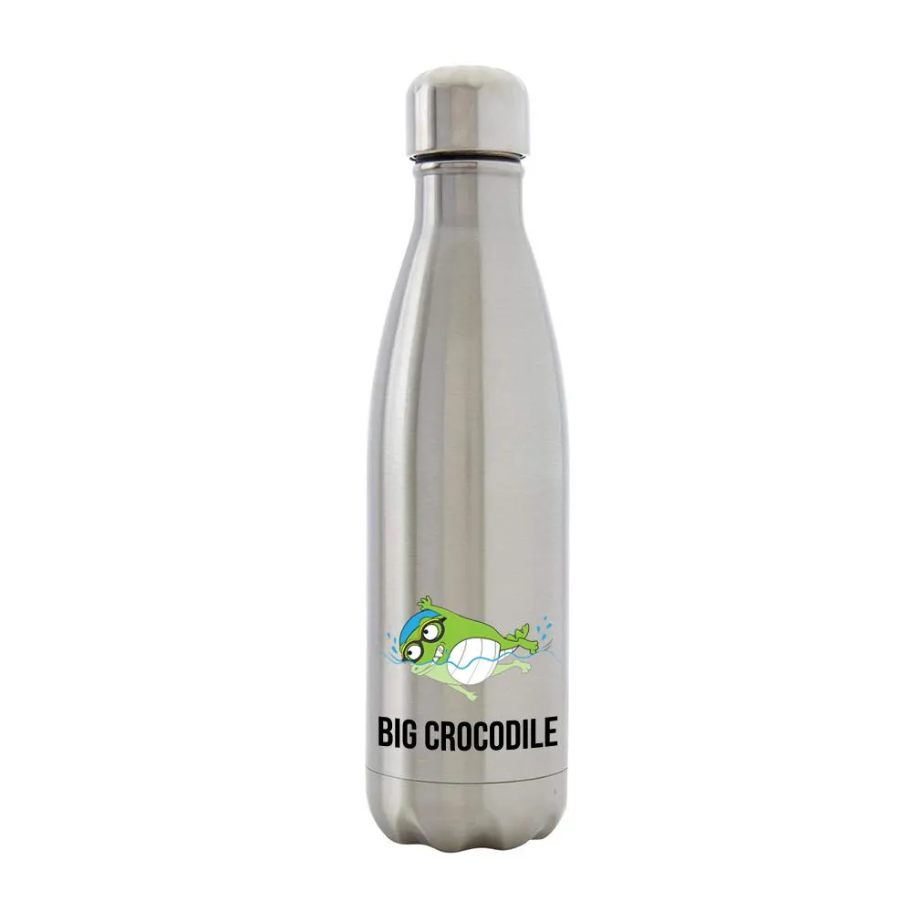 Silver Metal Bottle - Choose your Croc