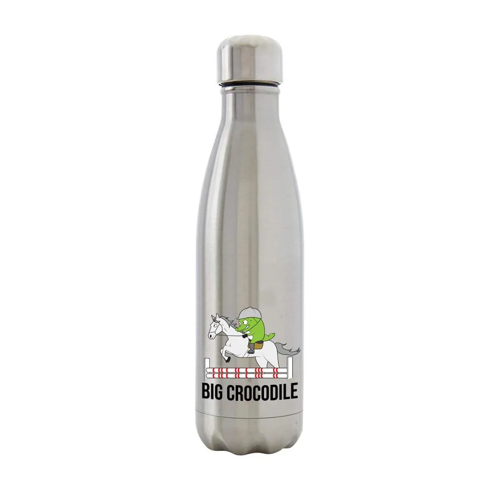 Silver Metal Bottle - Choose your Croc