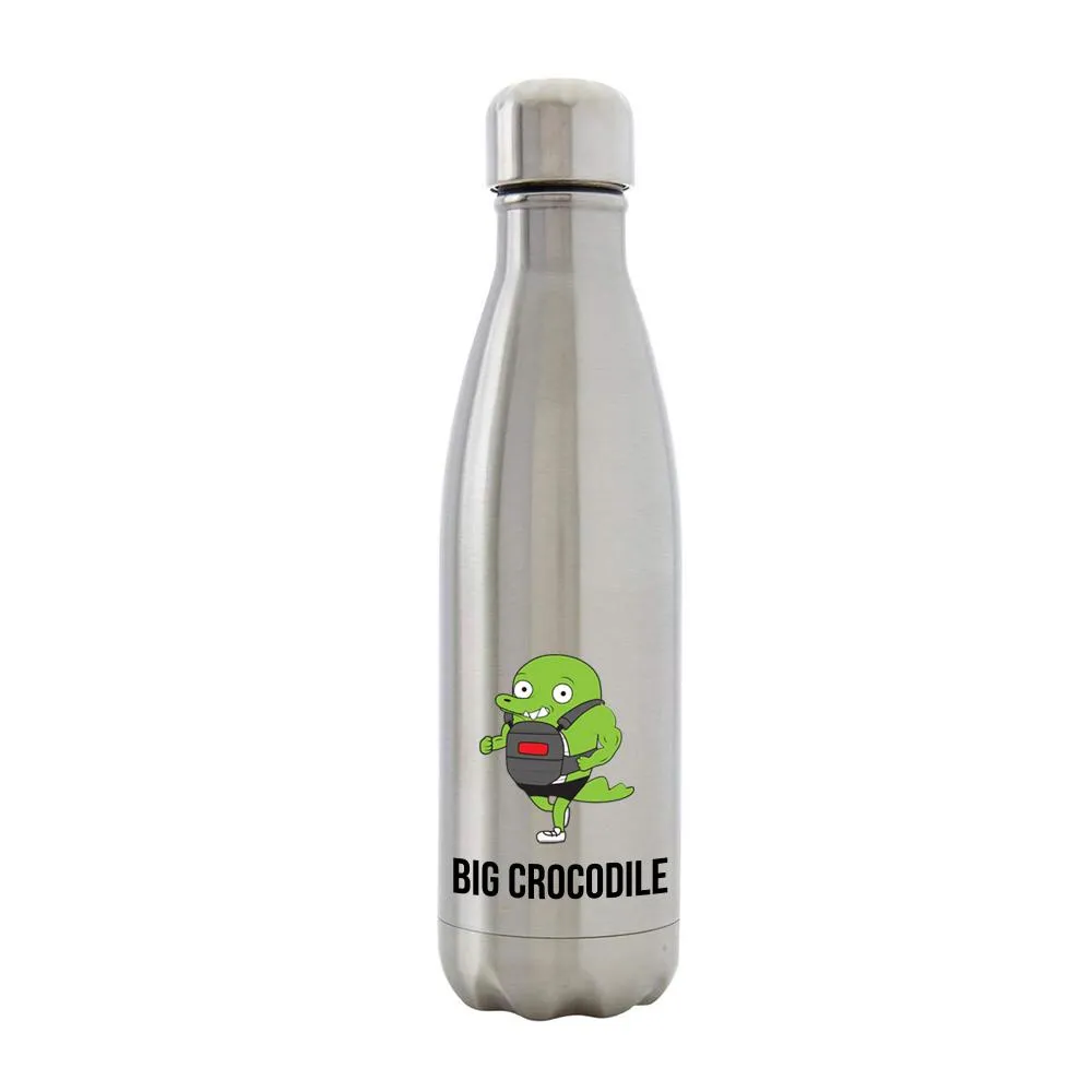 Silver Metal Bottle - Choose your Croc