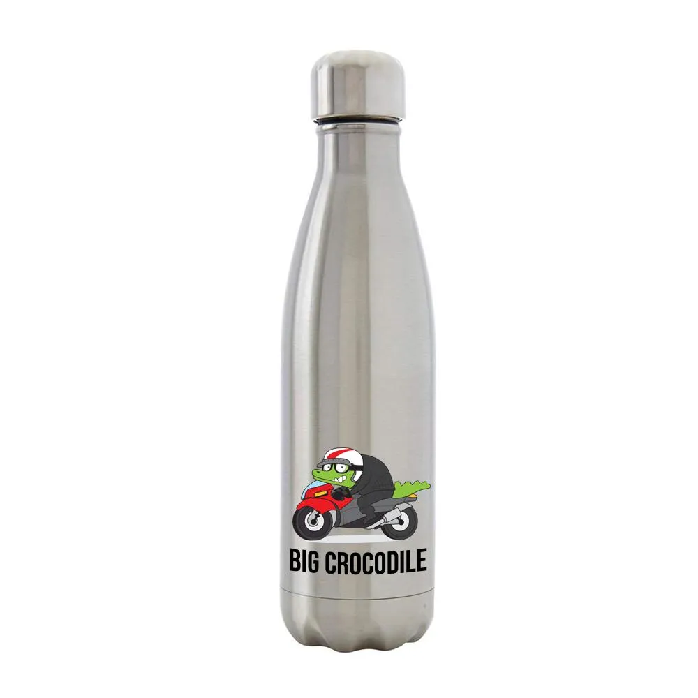 Silver Metal Bottle - Choose your Croc