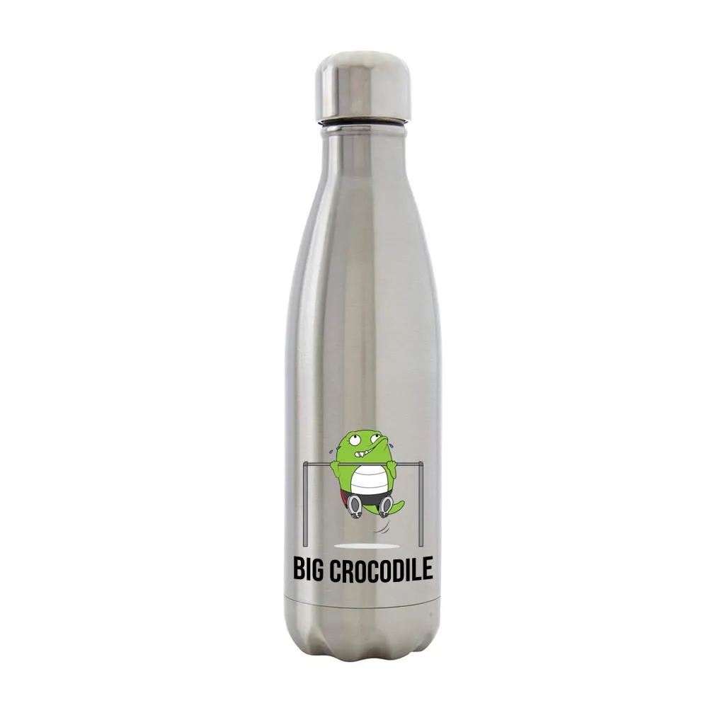 Silver Metal Bottle - Choose your Croc